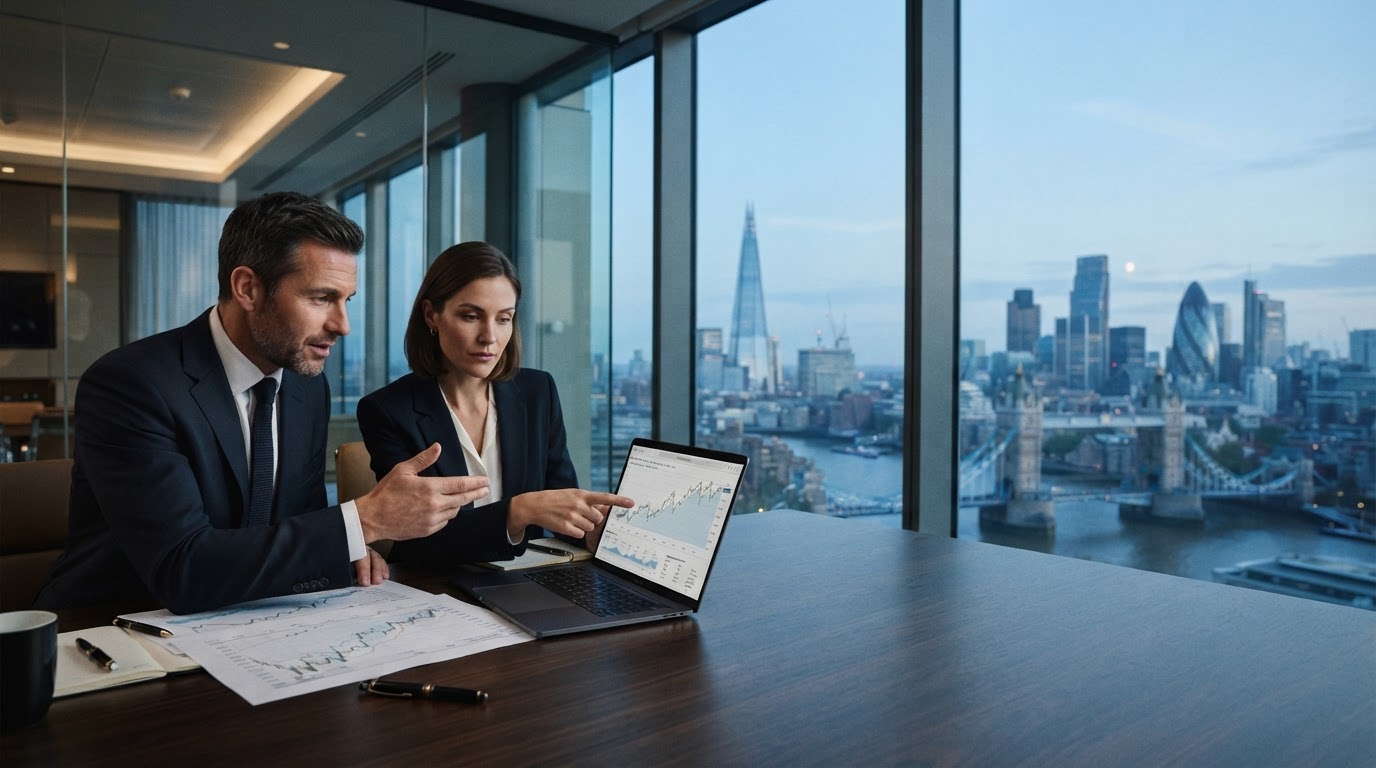 Capitalix Invest dashboard visualisation showing real-time market data signals